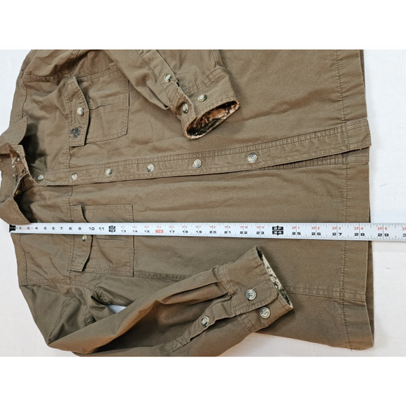 Legendary Whitetails Flannel Lined Shirt Men's Small Brown Hunting Camo - Picture 3 of 9